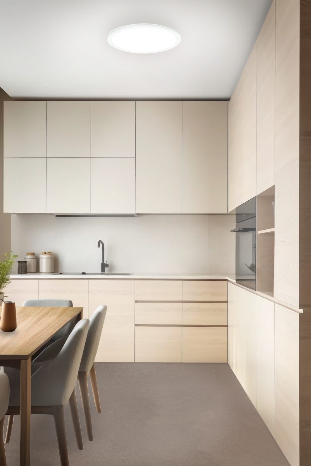 cucina con luce naturale