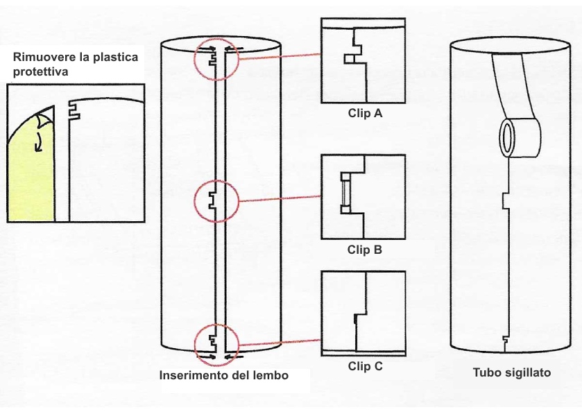 montaggio del tubo